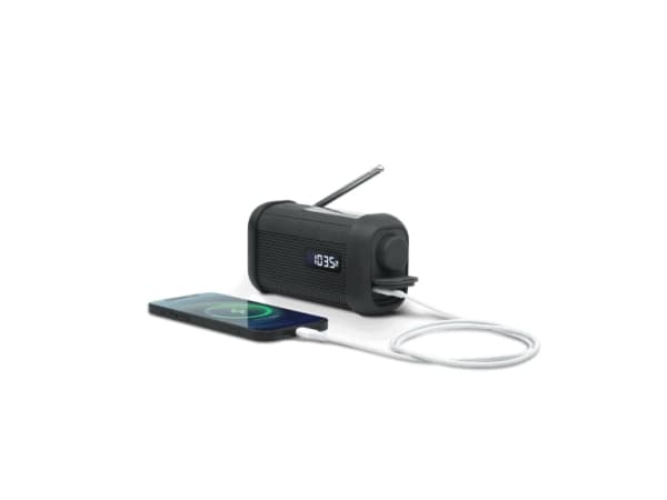 Muse Muse | Kannettava aurinkoradio, jossa on kampi ja taskulamppu | MH-08 MB | AUX in | Bluetooth | FM-radio | FM-radio
