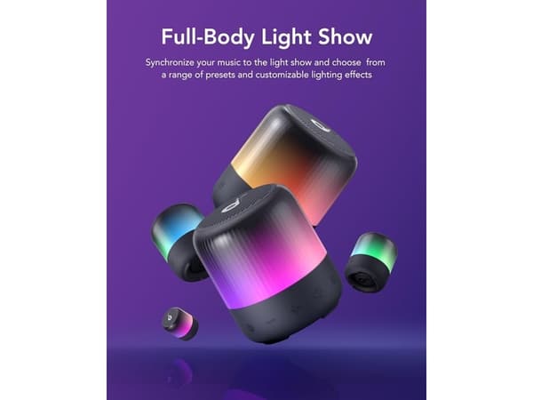 Soundcore Glow Mini - BT-kannettava kaiutin, musta
