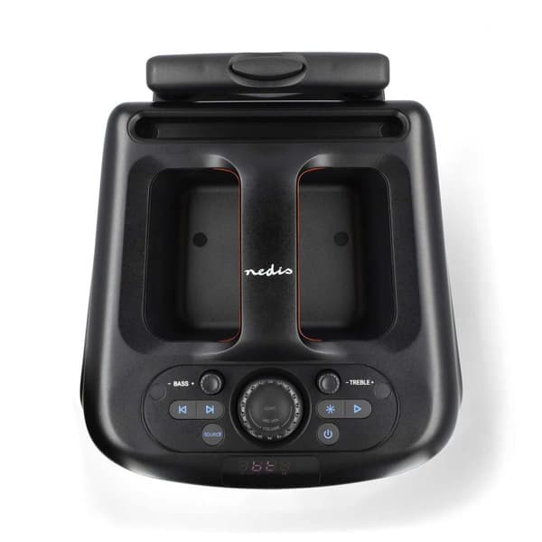 Nedis Bluetooth® Party Speaker | Maksimal batteritid: 5 timer | 240 W | Bære håndtak | Party lys | Equalizer | Oransje / Sort