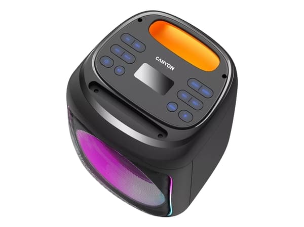 Canyon OnFun 5 - Partyhögtalare - för bärbar användning - trådlös - Bluetooth - 40 Watt - svart, orange
