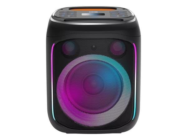 Canyon OnFun 5 - Partyhögtalare - för bärbar användning - trådlös - Bluetooth - 40 Watt - svart, orange