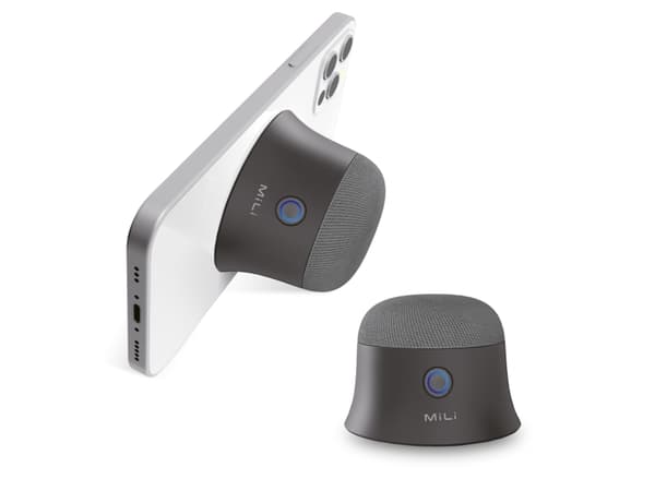 MiLi Mag-SoundMate - kaiutin - kannettava - langaton - Bluetooth - 3 Watt - musta (2 kpl)