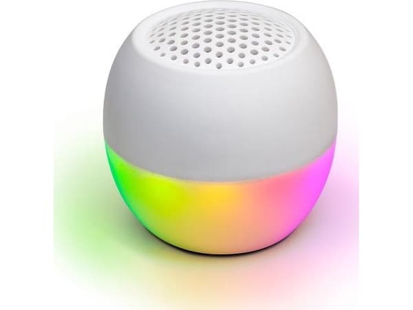 Boompods Soundflare - Høyttaler - for bærbar bruk - trådløs - Bluetooth - Appstyrt - 3 watt - hvit