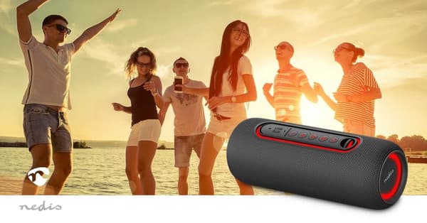 Nedis Bluetooth® Kaiutin | Suurin akun toistoaika: 4 tuntia | Kannettava muotoilu | 30 W | Stereo | Sisäänrakennettu mikrofoni | X5 | Linkitettävä | M
