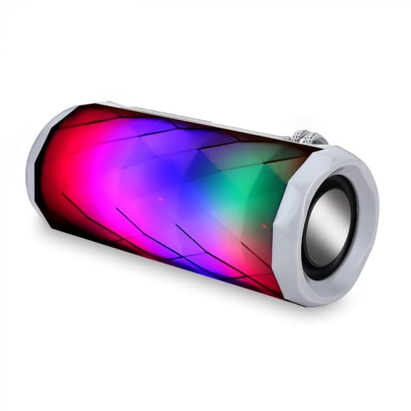 TG-167 Bluetooth-høyttaler 5W med kule LED-lyseffekter og dobbel bass, Grå