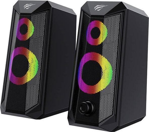 Havit SK202, 2-veis, 2.0 kanaler, Koblet med ledninger (ikke trådløs), 6 W, 4 O, Sort