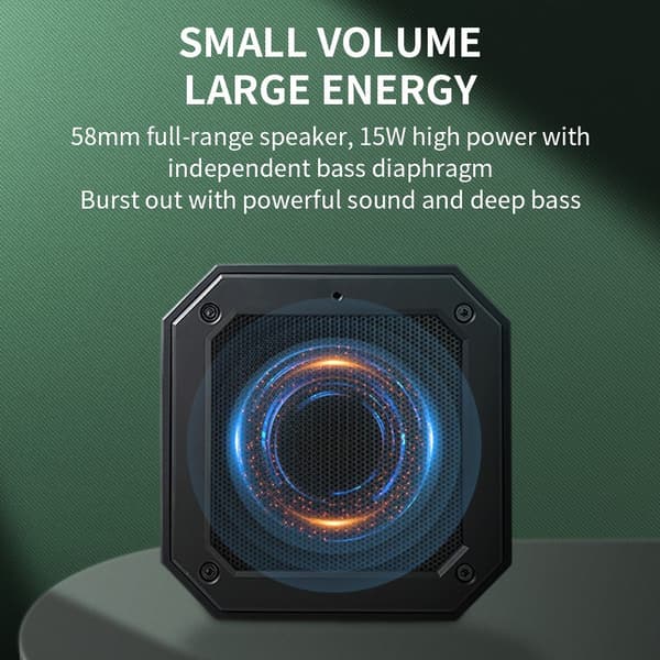 Magnetisk Bluetooth-højttaler Golfvogn Vandtæt subwoofer mikrofon