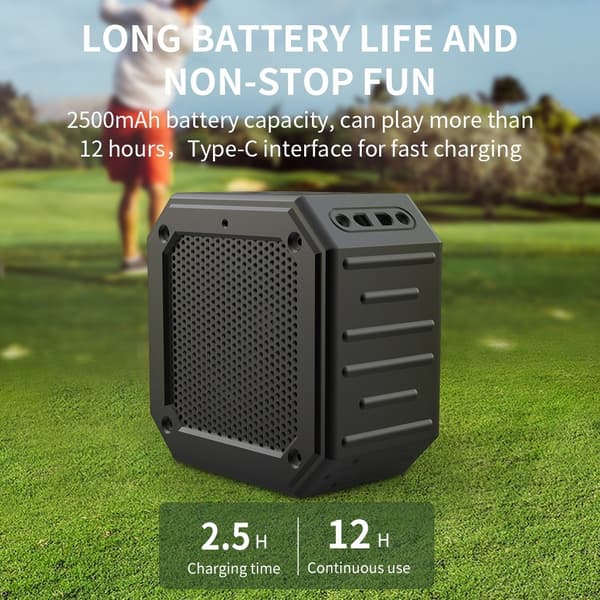 Magnetisk Bluetooth-højttaler Golfvogn Vandtæt subwoofer mikrofon