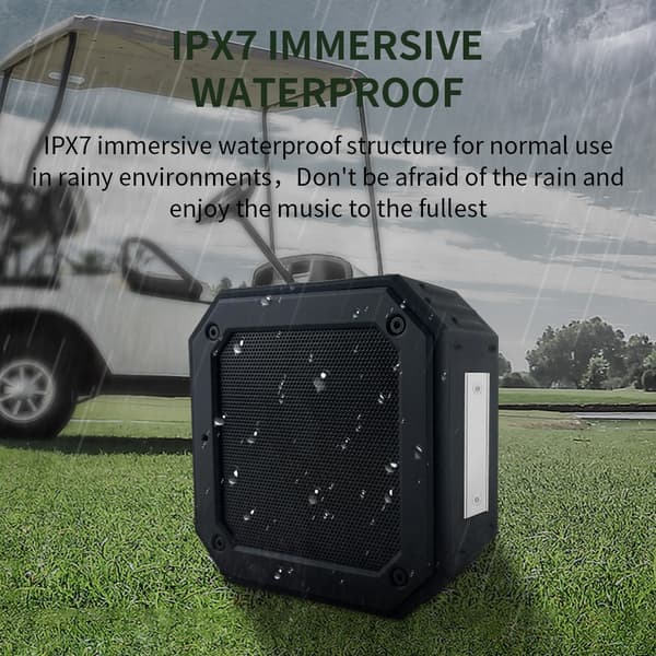 Magnetisk Bluetooth-højttaler Golfvogn Vandtæt subwoofer mikrofon