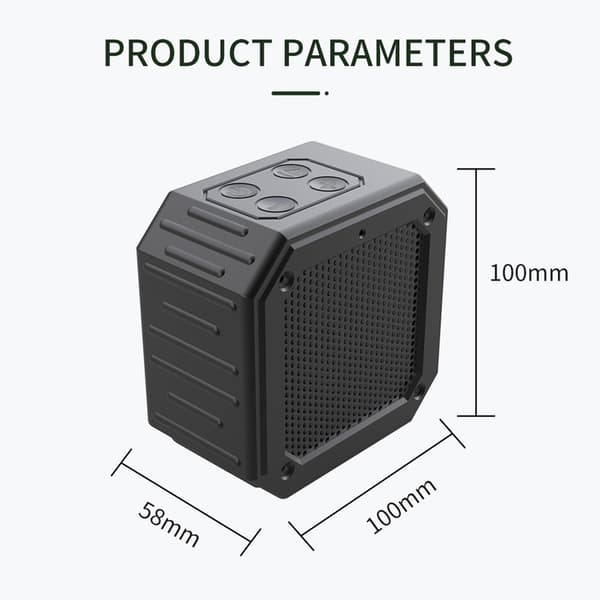Magnetisk Bluetooth-højttaler Golfvogn Vandtæt subwoofer mikrofon
