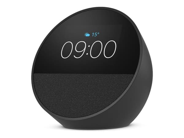 Amazon Echo Spot, Amazon Alexa, pallomainen, musta, 7,19 cm (2,83"), 320 x 240 pikseliä, MediaTek