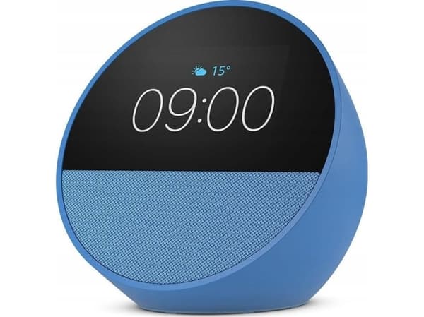 Amazon Echo Spot, Amazon Alexa, pallomainen, sininen, 7,19 cm (2,83"), 320 x 240 pikseliä, MediaTek