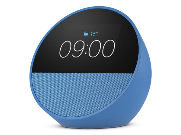 Amazon Echo Spot, Amazon Alexa, pallomainen, sininen, 7,19 cm (2,83"), 320 x 240 pikseliä, MediaTek
