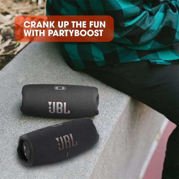 JBL Charge 5 - Bærbar Bluetooth-højttaler med Dybbas IP67 Vandtæt 20 Timers