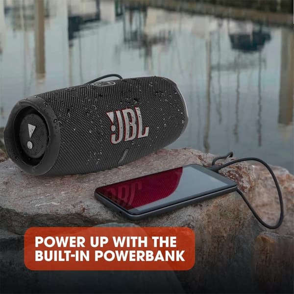 JBL Charge 5 - Bærbar Bluetooth-højttaler med Dybbas IP67 Vandtæt 20 Timers