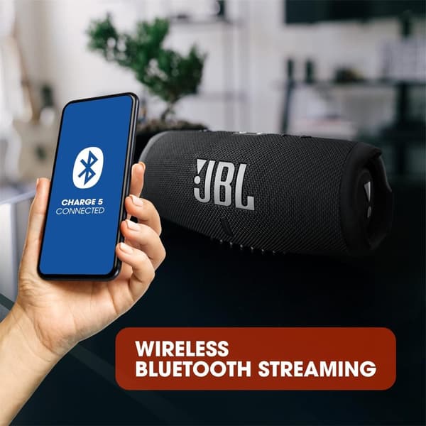 JBL Charge 5 - Bærbar Bluetooth-højttaler med Dybbas IP67 Vandtæt 20 Timers