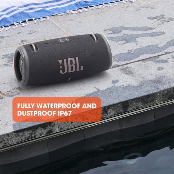 JBL Xtreme 3 - Trådlös Bärbar Vattentät Högtalare med Bluetooth och Laddningskabel