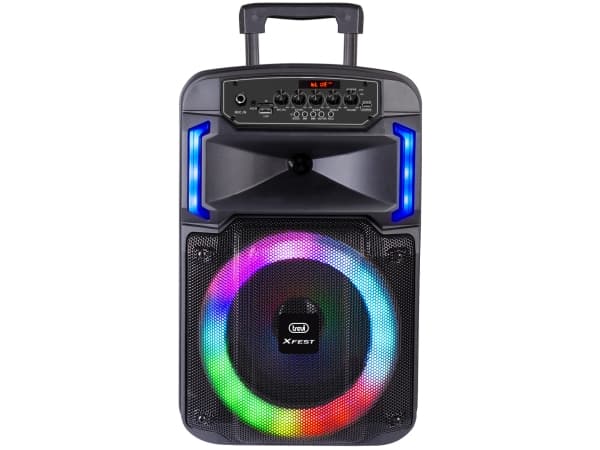 Trevi XF 370 KB, 25 W, Trådlös, USB Type-A, USB Type-C, Partyhögtalare, Svart, Rotations-