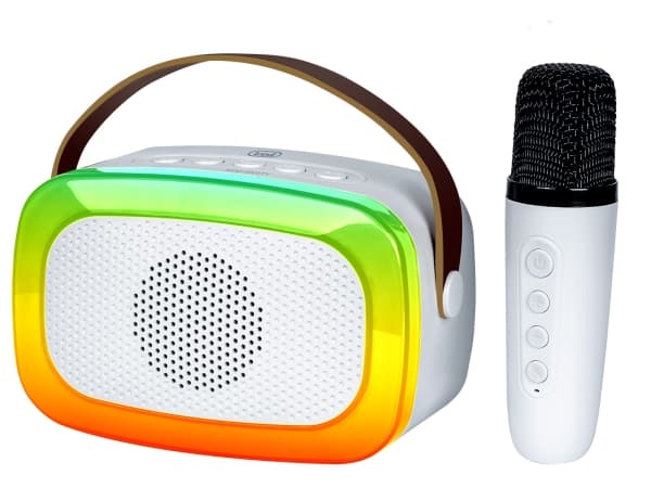 Trevi XR 8A01 MINI PARTY, 10 W, Kabel & Trådlös, USB Type-C, Vit, Universal, MP3