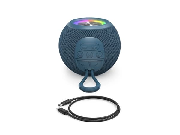Hama 00188239, 5 W, Kabel & Trådlös, A2DP, AVCTP, HFP, HSP, L2CAP, 10 m, Bärbar monohögtalare, Blå