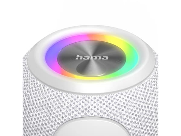 Hama 00188238, 5 W, Ledning & Trådløs, A2DP, AVCTP, HFP, HSP, L2CAP, 10 m, Bærbar monohøyttaler, Hvit