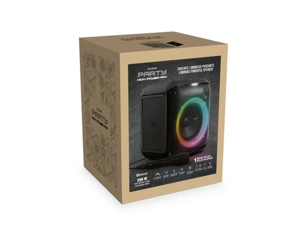 BigBen PARTY MAX - Högtalare - för bärbar användning - trådlös - Bluetooth - 200 Watt - svart