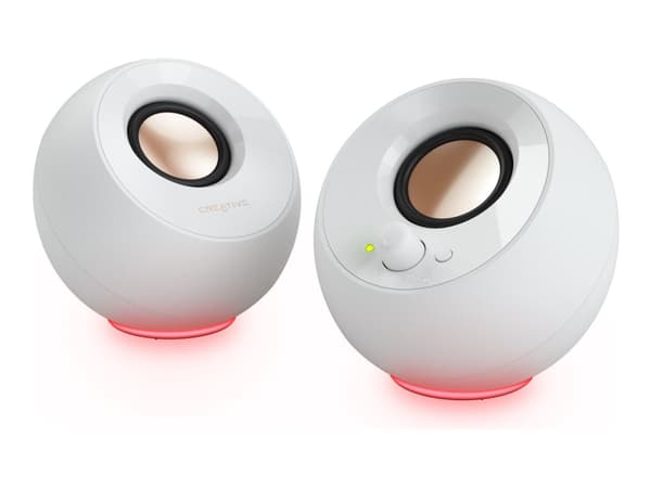 Creative Pebble SE RGB Stereokaiutin, valkoinen