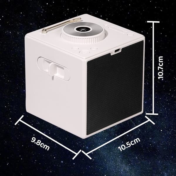 Multifunktionel Galaxy Star-projektor White Noise Bluetooth-højttaler
