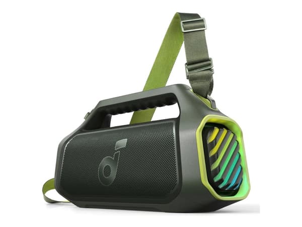 Soundcore Boom 2 Plus - Högtalare - för bärbar användning - trådlös - Bluetooth - Appkontrollerad - 100 Watt - 2-vägs - adventure green