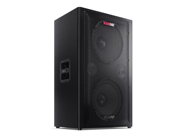 Sharp SumoBox Pro CP-LS200 - Høyttaler - 2.0-kanal - trådløs - Bluetooth - Appstyrt - 200 watt - svart (grillfarge - svart)