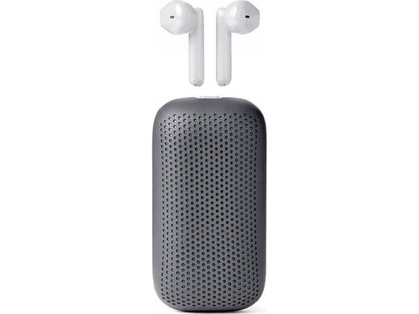Słuchawki Lexon Lexon Speakerbuds Wireless Bluetooth Speaker Headphones Gray/Grey LA127G