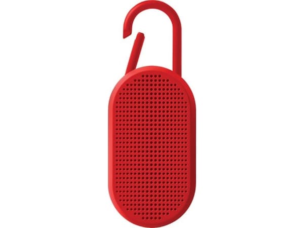Głośnik Lexon Lexon Mino T Waterproof Speaker with Stand and Carabiner Red LA124R9