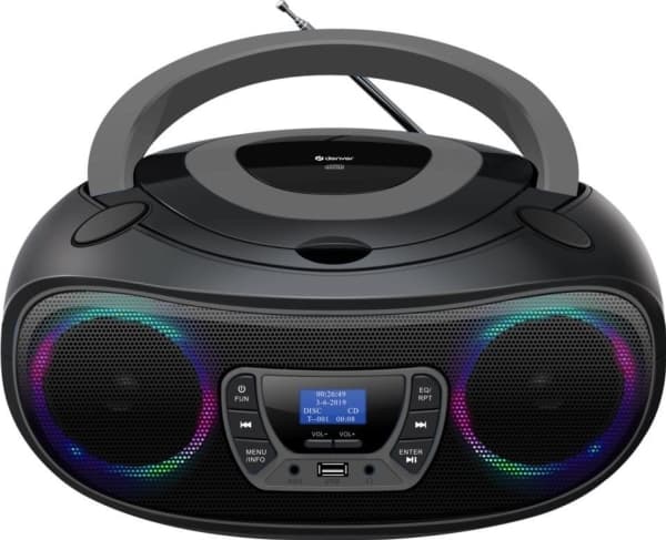 Denver TDB-212GR, 1,55 kg, Grå, Personlig CD-spelare