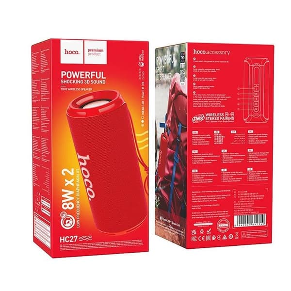 Hoco Trådlös Högtalare Bluetooth HC27 - Röd