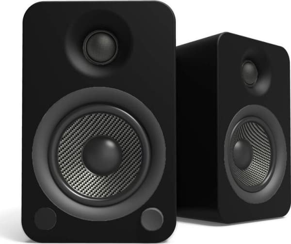 Datorhögtalare KANTO AUDIO 4" DRIVER - POWERED SPEAKERS MED BLUETOOTH® OCH PHONO PREAMP - MATTE BLACK (INCL. TYPE F &amp; G POWER CORDS)
