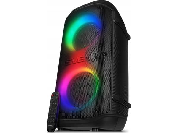 SVEN PS-800 black power output 2x50W (RMS) TWS Bluetooth FM USB microSD LED-display lithium battery SV-021511