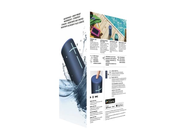 Ultimate Ears MEGABOOM 4 - Høyttaler - for bærbar bruk - trådløs - Bluetooth - Appstyrt - koboltblå