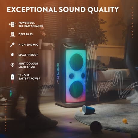Fenton Pulse160 Party speaker - festhögtalare med ljusshow