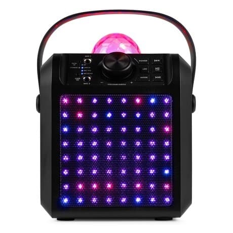 Fenton KAR55B karaoke, 2 mikrofoner - Karaoke högtalare med Bluetooth och Jelly Ball - Svart