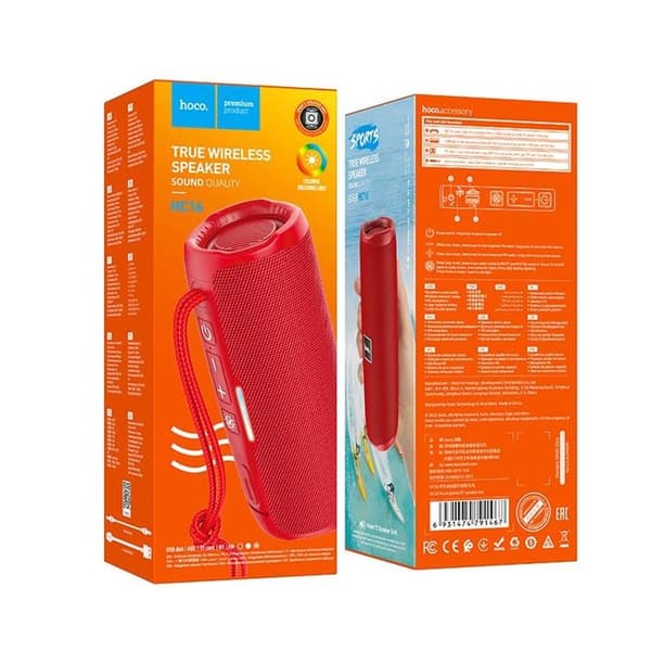 HOCO Trådlös Högtalare Bluetooth HC16 - Röd