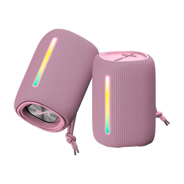 Forever Trådlös Högtalare Bluetooth 10W BS-10 LED - Rosa