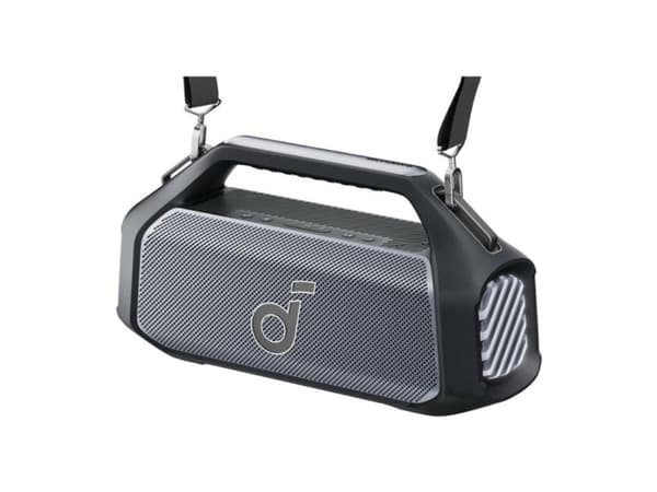 Soundcore Boom 2 Plus - Högtalare - för bärbar användning - trådlös - Bluetooth - Appkontrollerad - 100 Watt - 2-vägs - fantomsvart