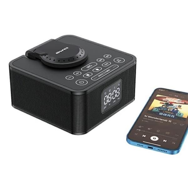 Awei Bluetooth Högtalare Med Trådlös Laddare Y332 - Svart