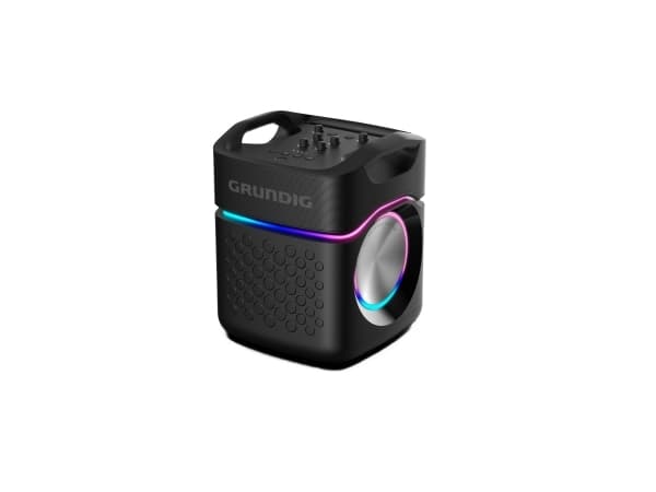 Grundig PartyHit Max, Ledning & Trådløs, Bærbar monohøyttaler, Sort, IPX4, Innebygd batteri, 12 timer