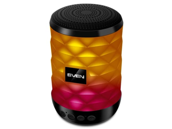 SVEN PS-55 black power output 5W (RMS) TWS Bluetooth FM USB microSD lithium battery SV-021146