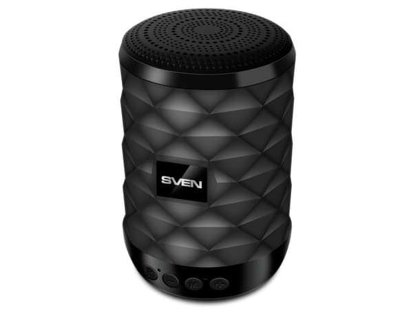 SVEN PS-55 black power output 5W (RMS) TWS Bluetooth FM USB microSD lithium battery SV-021146