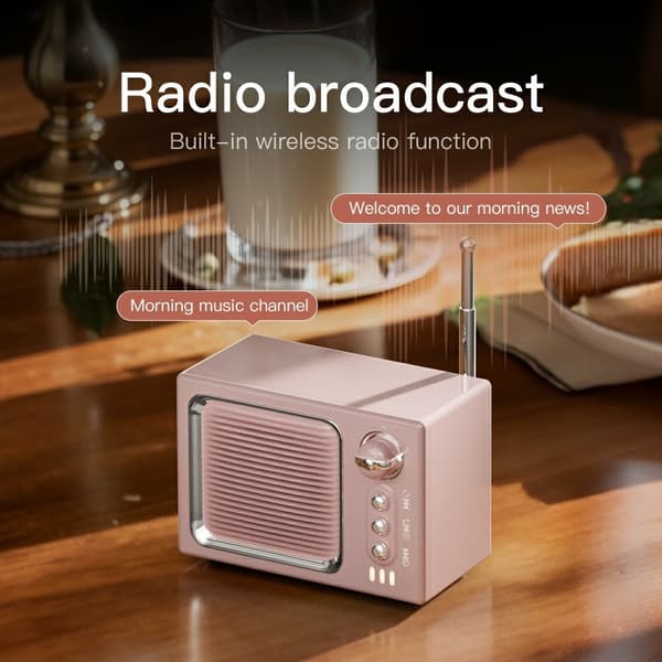 BT 5.0 White Noise Sleep Speaker Ljudbox Trådlös musikspelare med FM-radio