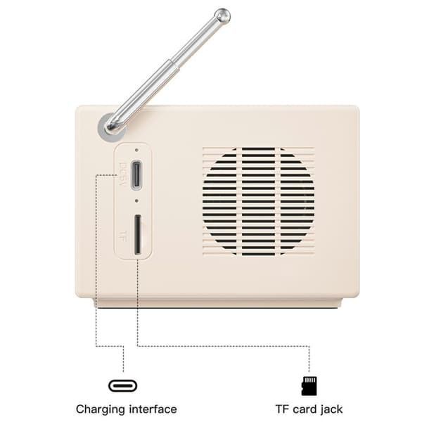 BT 5.0 White Noise Sleep Speaker Ljudbox Trådlös musikspelare med FM-radio
