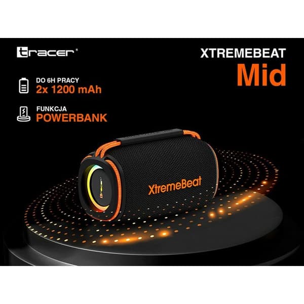 Bärbar Bluetooth Högtalare Tracer XtremeBeat TWS Svart 15 W