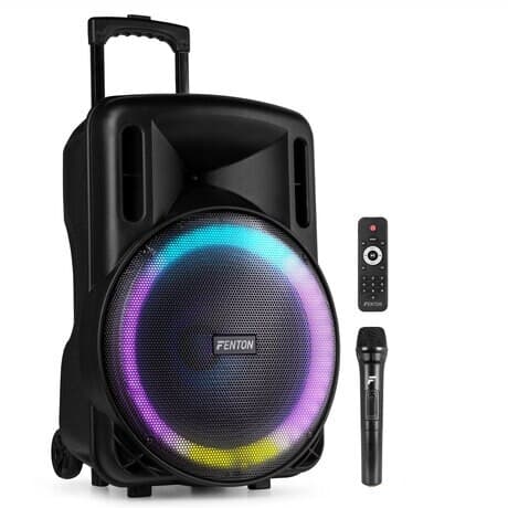 Fenton FT15LED MK2 Bärbart Ljudsystem 15" 800W peak effekt Svart